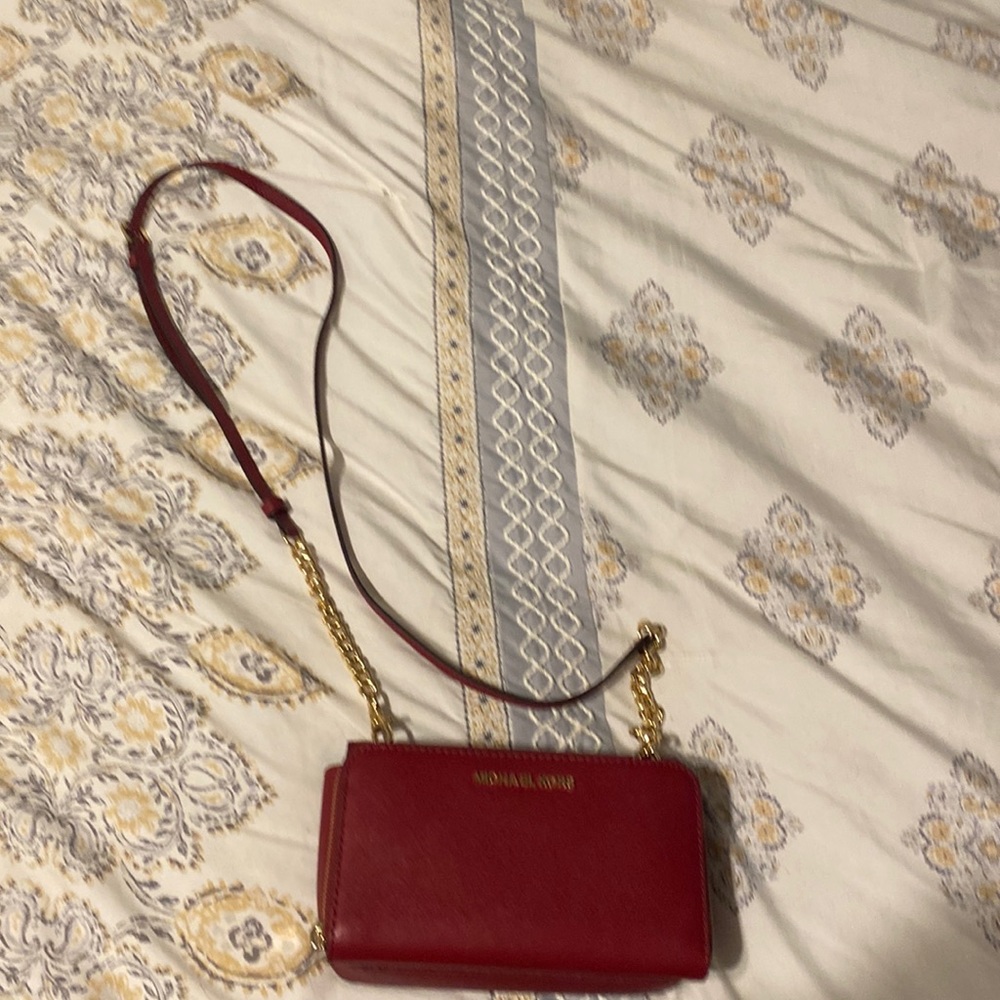 Red Michael Kors Crossbody